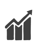 growth icon gray